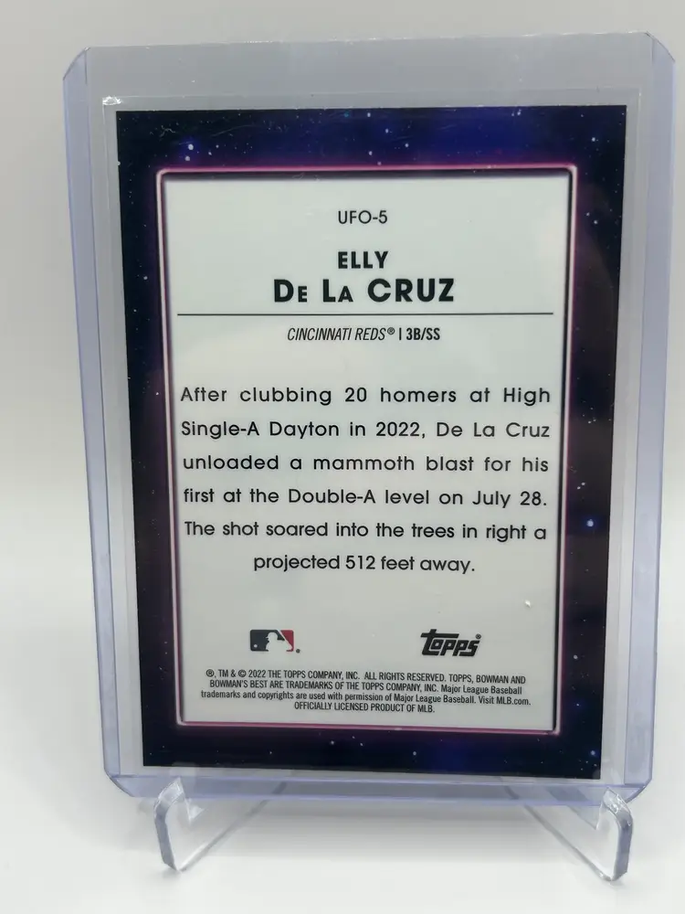 2022 Bowman’s Best Elly De La Cruz UFO Cincinnati Reds