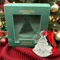 Marquis by Waterford Crystal Vintage Christmas Tree Ornament Made In Germany