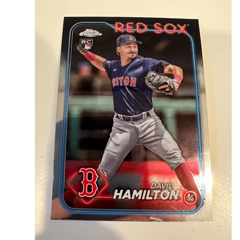 David Hamilton RC Topps Chrome Boston Red Sox