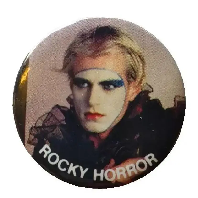 Rocky Horror Picture Show Official Licensed Button Badge Pin 1983 Halloween Glam