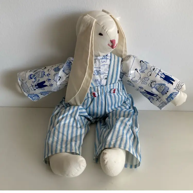 Vintage 18” Country Bunny Plush
