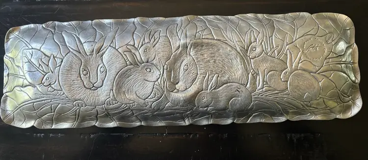 Arthur Court Bunny Serving Tray