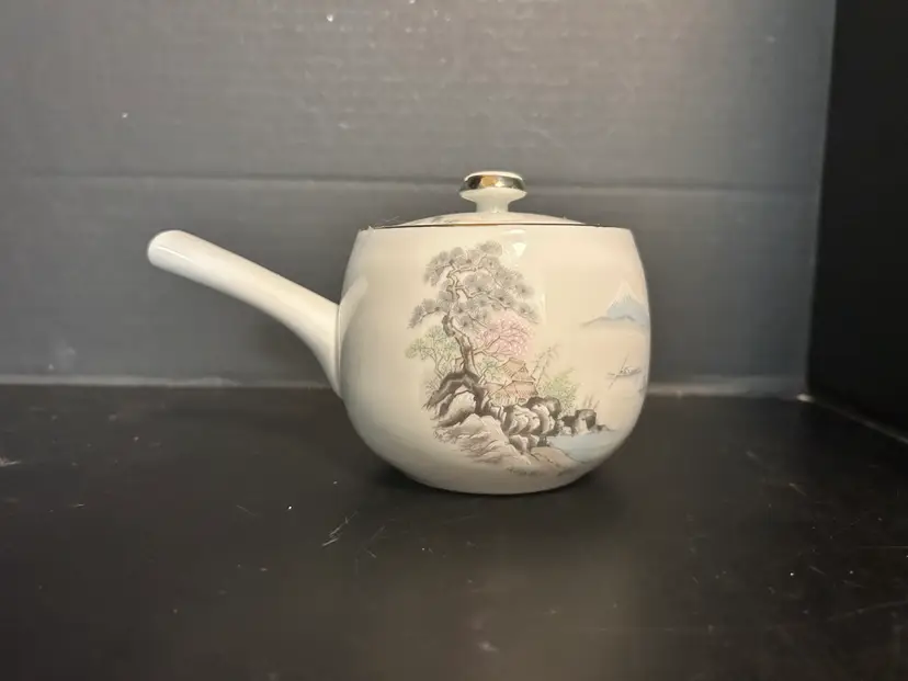 Vtg Sansui Mini Teapot W/ Lid By Seizan