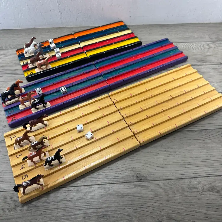 Hand Made Horse Race Track Games