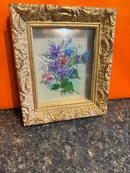 Framed Painting On Glass- Unique 5 Layers!