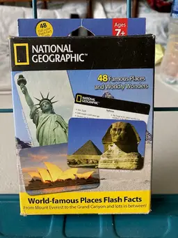 National Geographic and Planet Earth (BBC) Flash Cards - 5 Packs