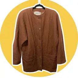 Vtg. Jaegar London Brown Wool Coat