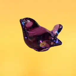 15. Vintage Genuine, Lead Crystal Mate In Germany, Purple Bird.