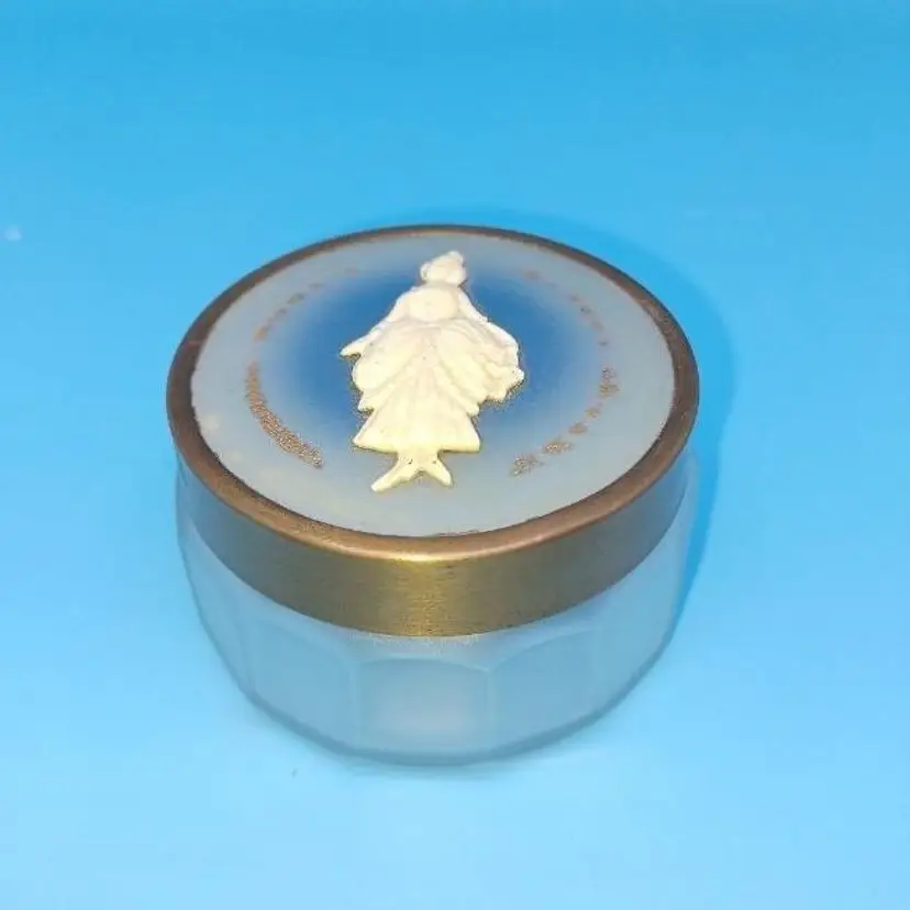 1920s Marie Antoinette Celluloid face cream jar