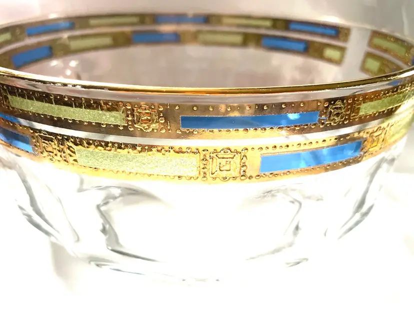 Stunning Glass Serving Bowl. France.