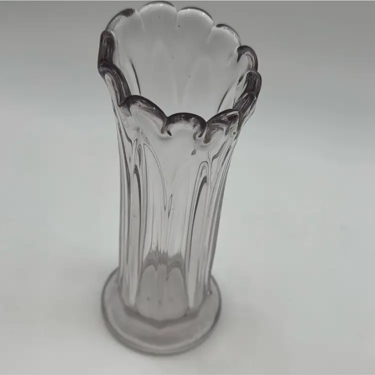 Vintage Swung Vase Hint Of Lavender Due To Age