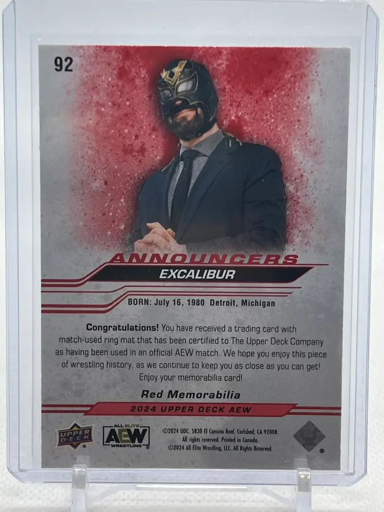 2024 AEW Excalibur 3/10 Relic