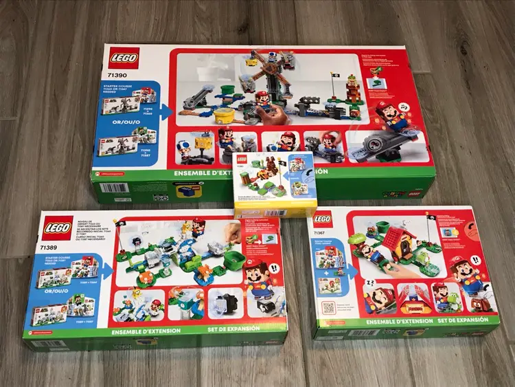 LEGO Super Mario LOT- 71390; 71389; 71393; 71367. NEW/SEALED/IN HANDS