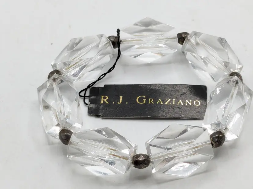 R.J. Graziano Faceted Acrylic Bead Stretch Bracelet