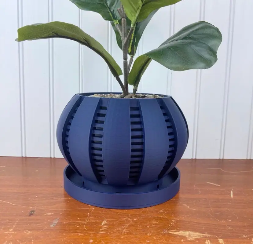 The Arik Indoor Orchid Planter Pot with Drainage Tray, Modern Unique
