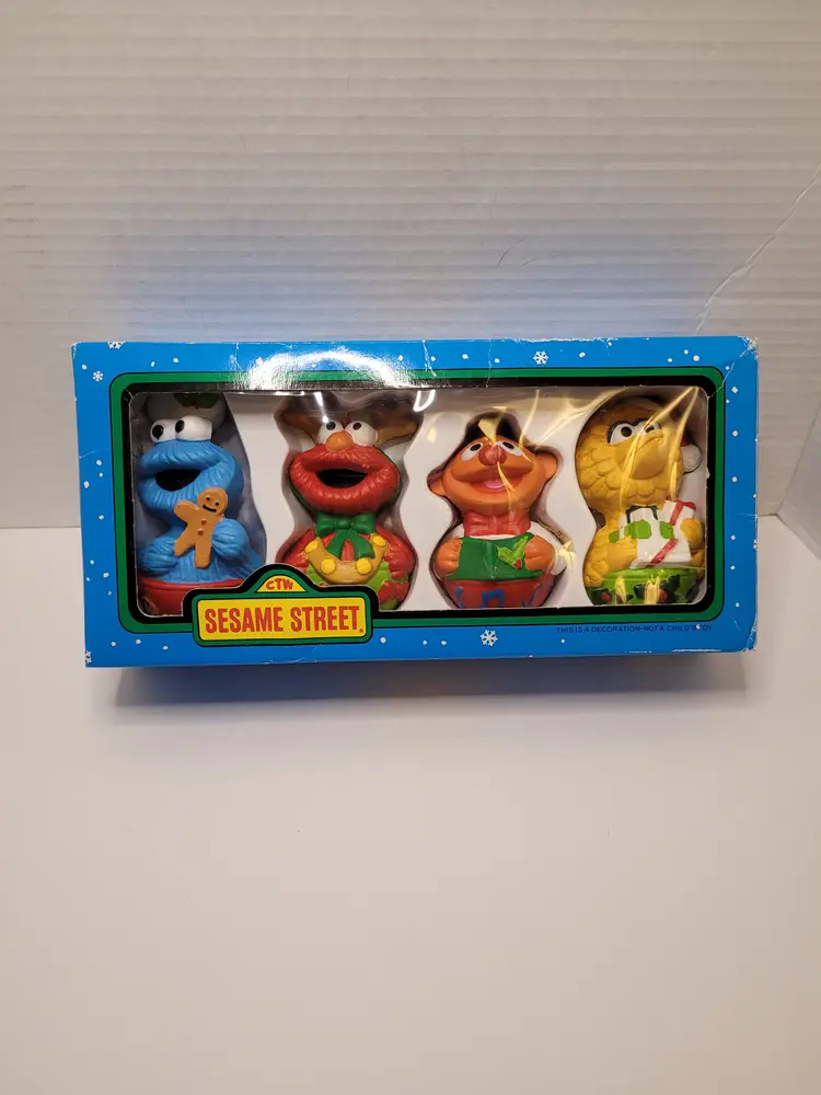 Sesame Street Rare Vintage Ornaments by Kurt Adler NEW Sealed in box