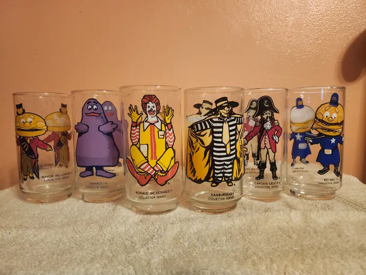 Set Of six Collector's Series McDonald's glasses
