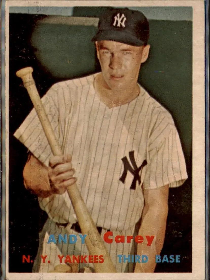 1957 Topps #290 Andy Carey - ( pk1 ) - New York Yankees
