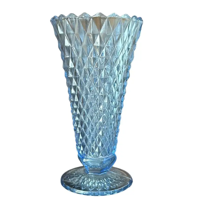 Indiana Glass Diamond Point Vase