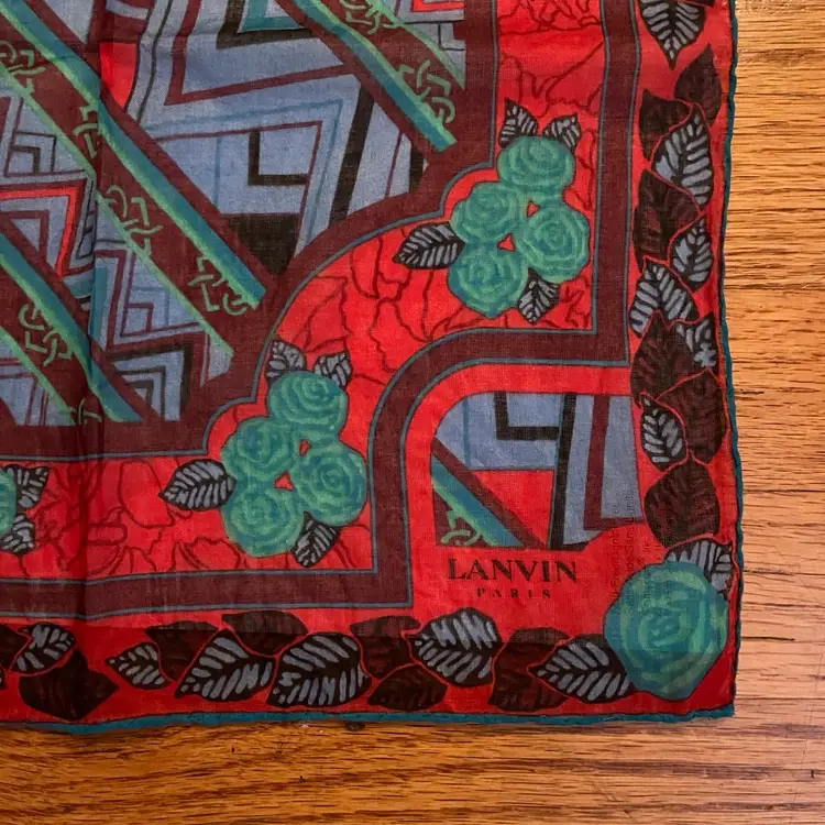 Beautiful Hankie Switzerland Rolled Hem - Original Tags 12”