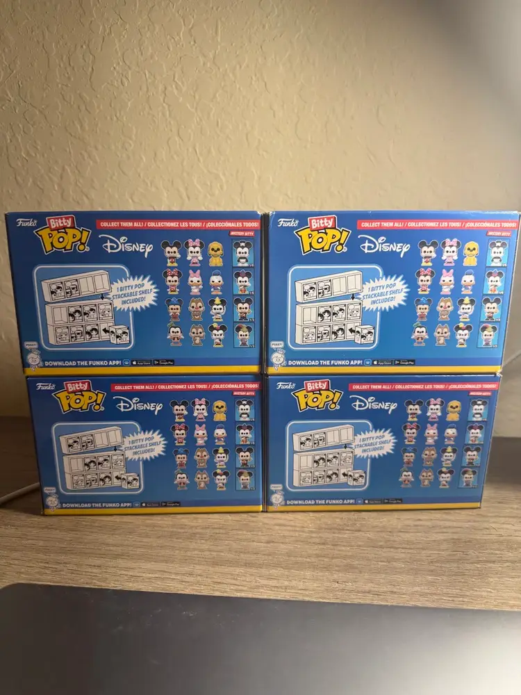 Disney Funko Bitty Pop 4 Box Lot💎