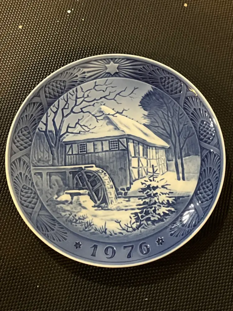 Royal Copenhagen Blue/White Holiday Collector Plates 1976-1990