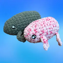 Frog Plush Crochet Handmade