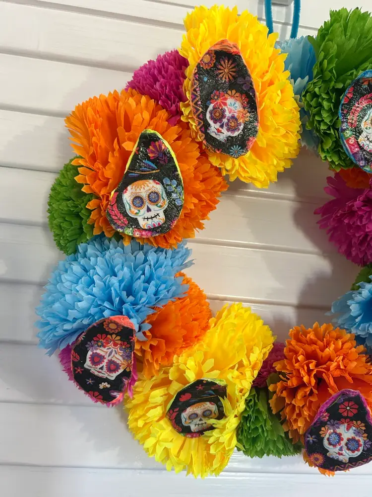 Dia De Muertos Wreath - Made By Me
