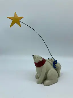 Polar Bear & Cub with North Star figurine by Stampin' Up Studio