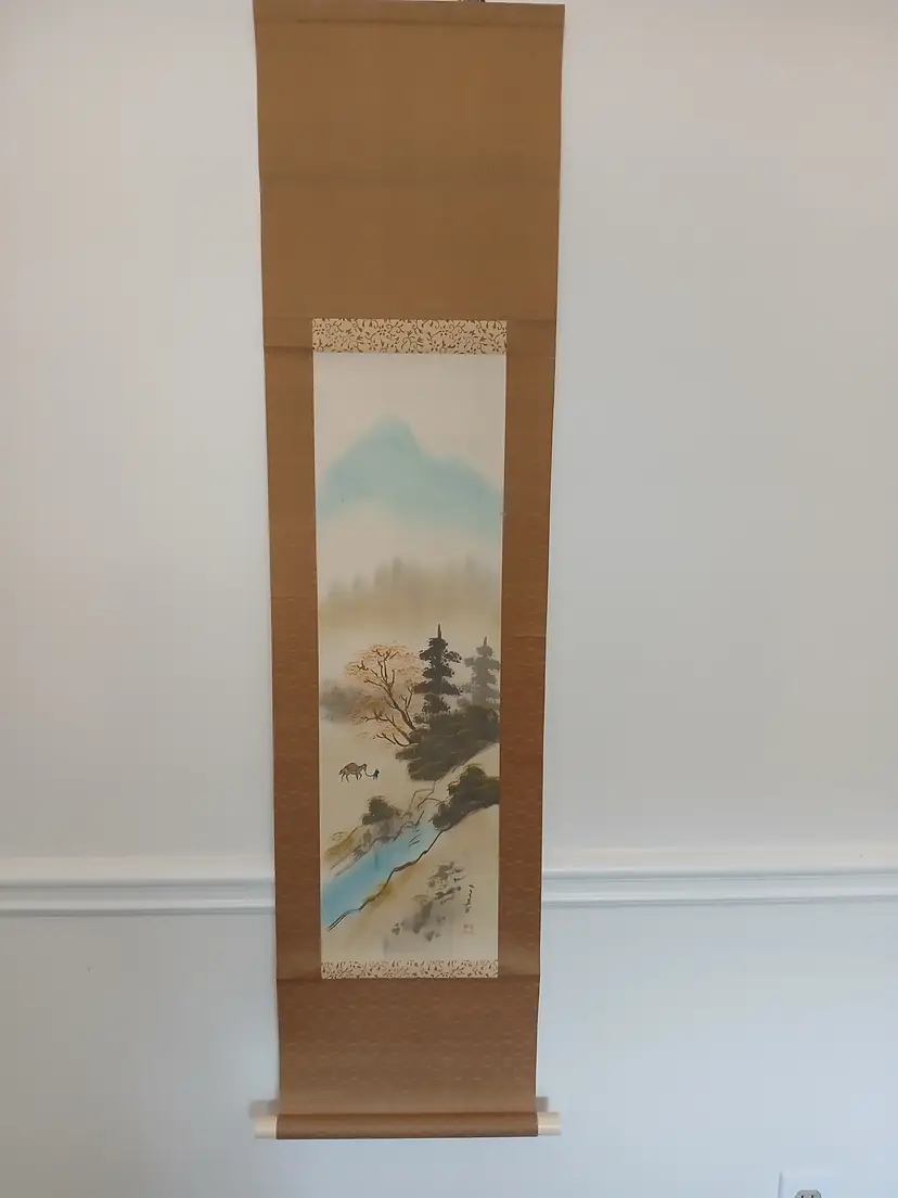 Vintage Hanging Scroll - Japanese (?) #2