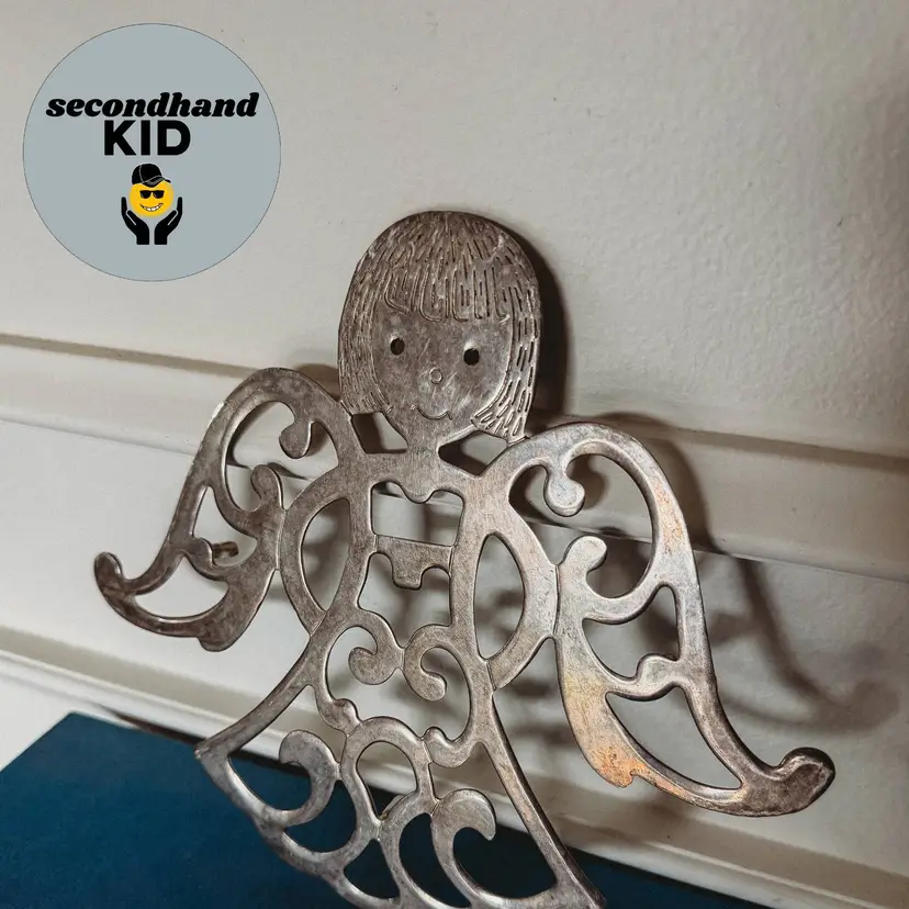 SK - Silver Plate Angel Trivet