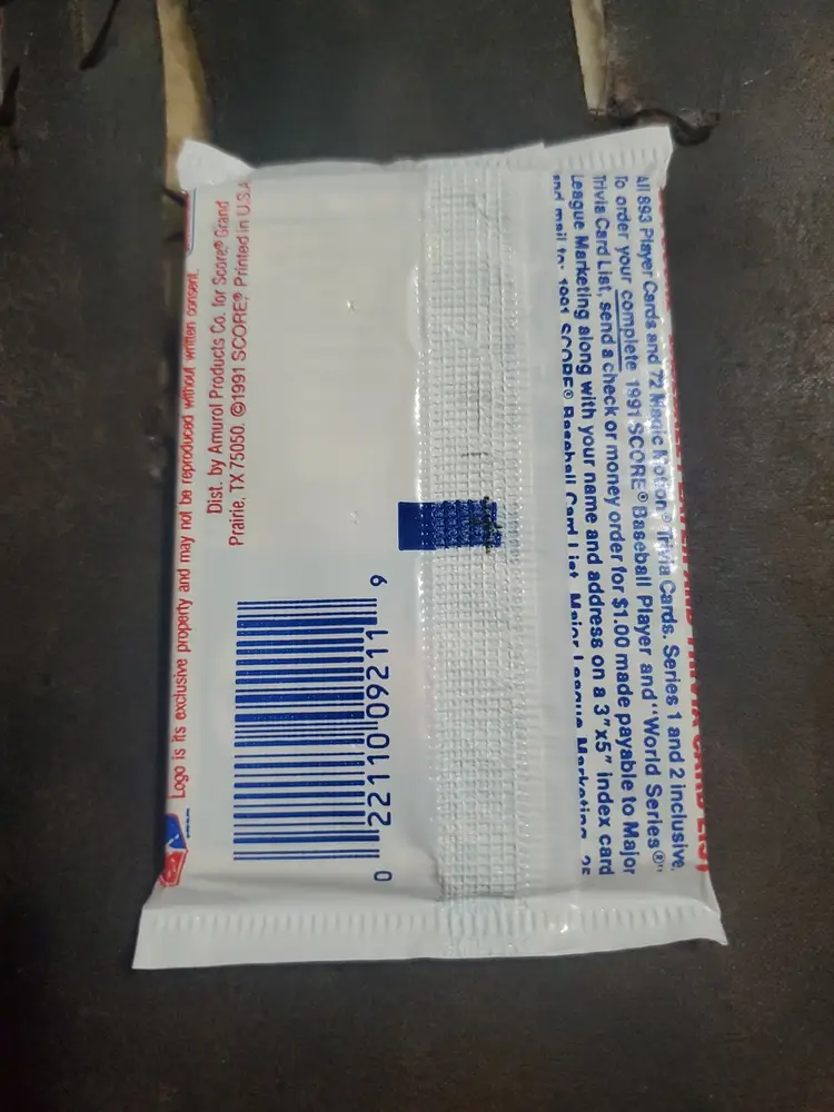 1991 Score Major League Baseball Pack