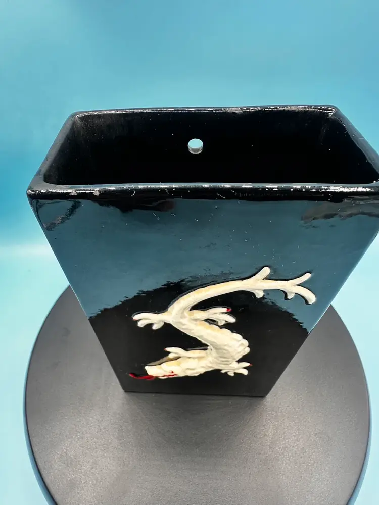 Vintage Dragon Wall Pocket Planter.