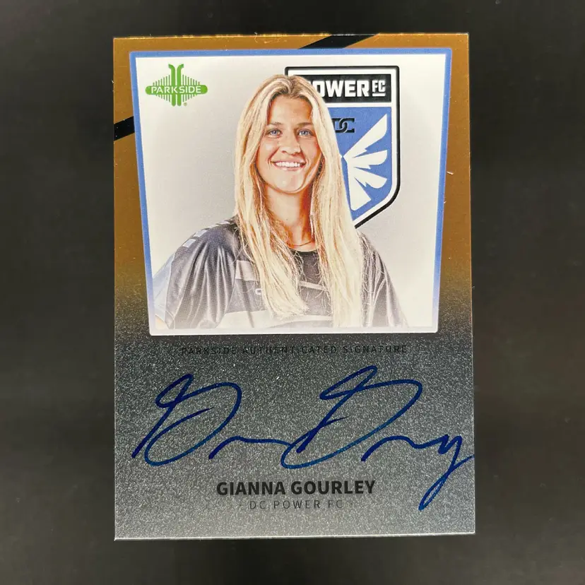 Gianna Gourley 2026 Parkside Gainbridge USL Autograph Orange /50 DC Power Soccer Card