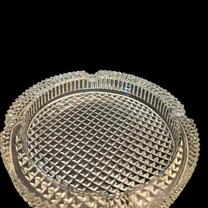 Large Vintage MCM Italian Glass Ashtray Or Plant Drainage Tray
