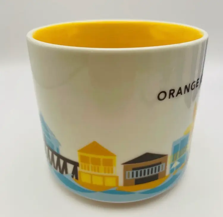 Starbucks Ceramic Coffee/Tea Mug, ORANGE COUNTY, You Are Here, Dated 2017