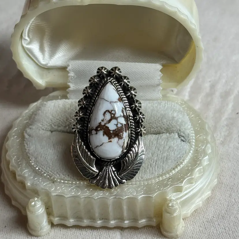 Huge Sterling Silver Wild horse Ring Size 7