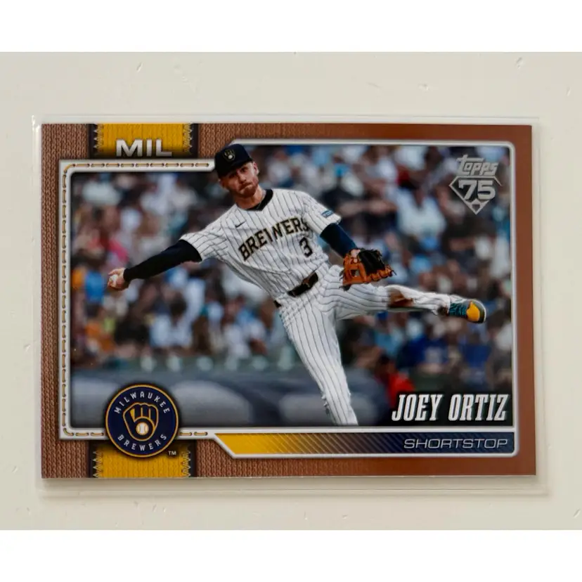 Joey Ortiz Topps Gold /2026 Milwaukee Brewers
