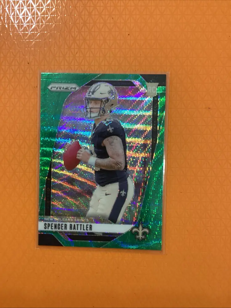 2024 Panini Prizm SPENCER RATTLER Green Wave Prizm Saints RC #388