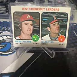 1973 Topps Nolan Ryan Steve Carlton 🔥