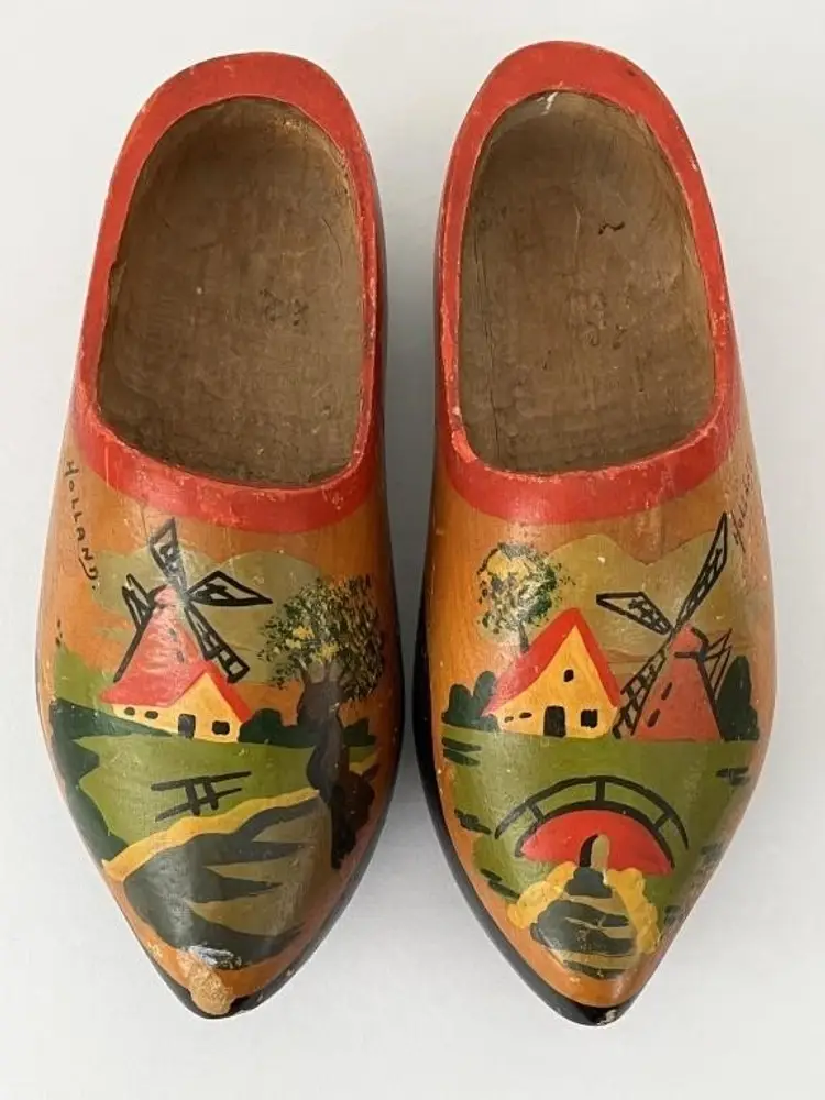 Vintage HP Dutch Wooden Shoes Holland