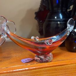 Glowy Italian Glass Boat