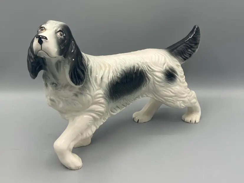 Vintage Ceramic Cocker Spaniel Dog Figurine
