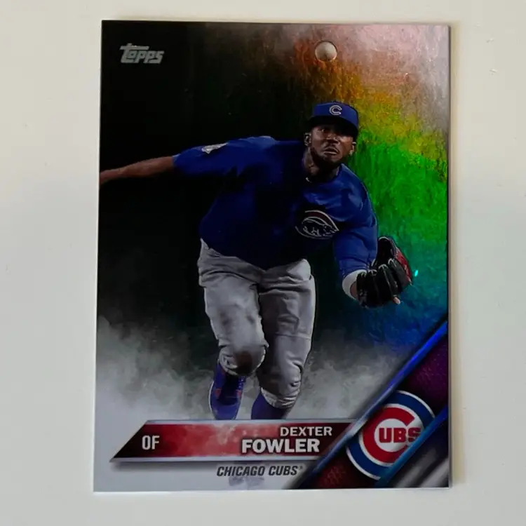 Dexter Fowler Rainbow Foil Chicago Cubs