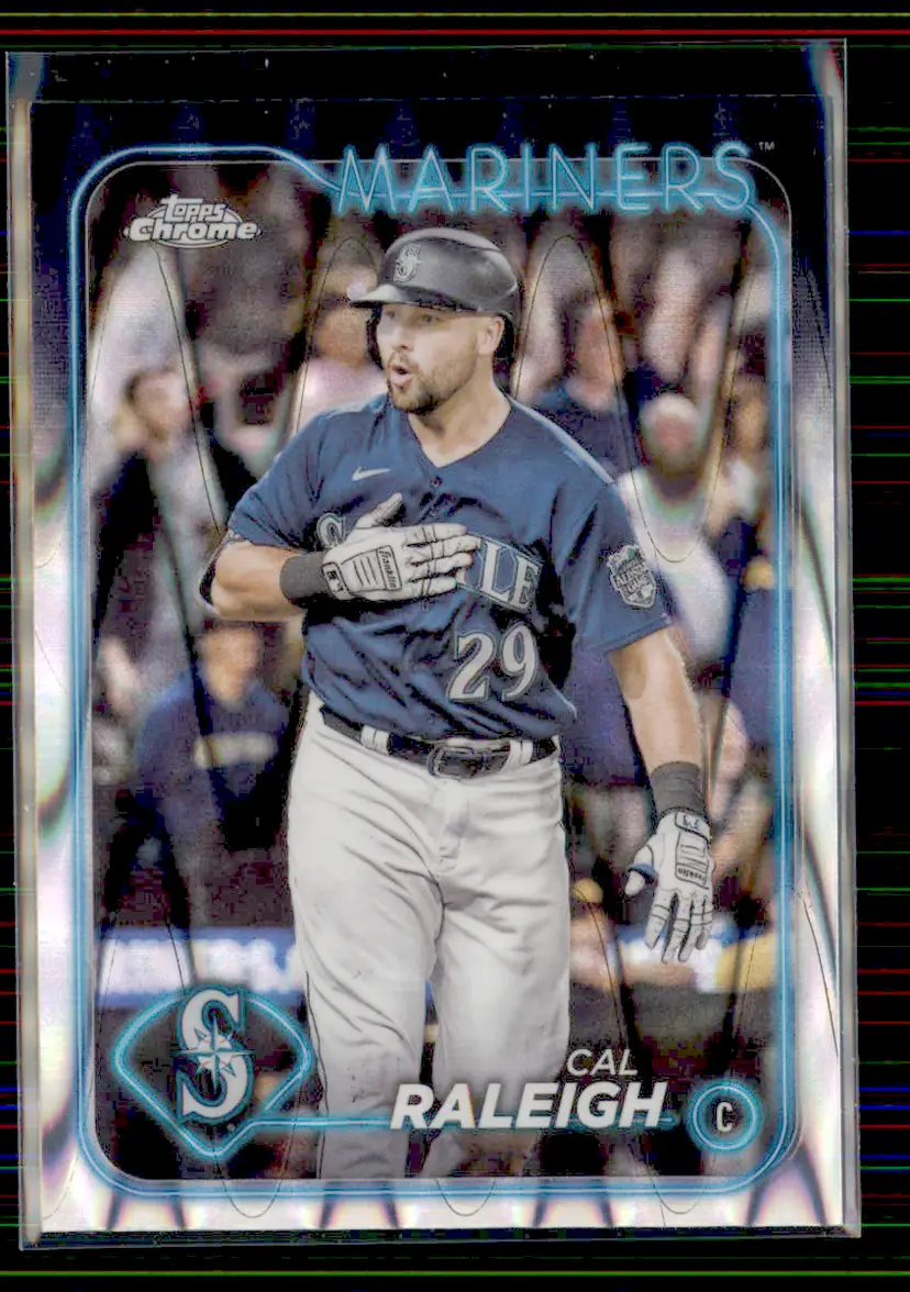 Cal Raleigh 2024 Topps Chrome RayWave Refractor #119 - Seattle Mariners - (153-271)