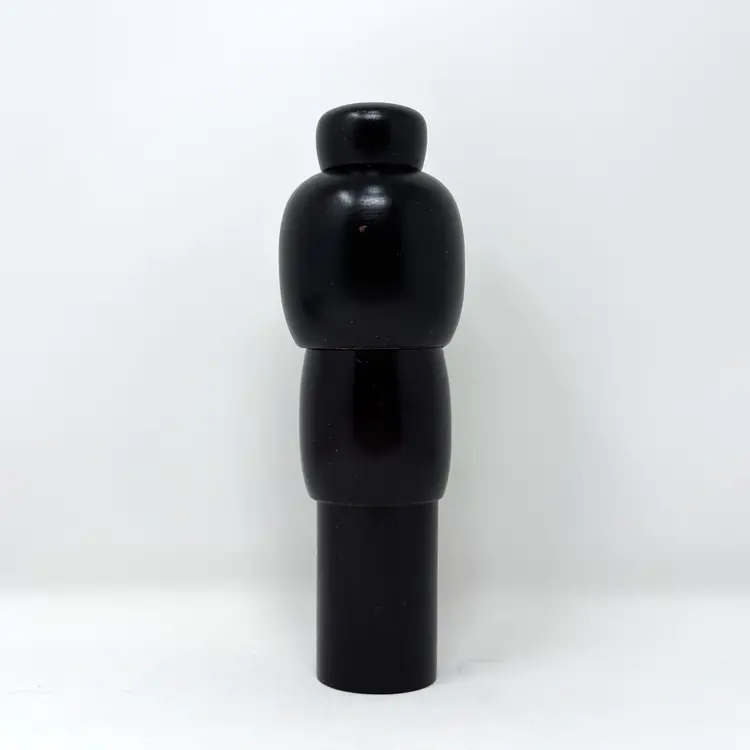 Black Wood Kunio Miyakawa Kokeshi Doll Hand Painted Japan 8.5 Inch  (0034-26)