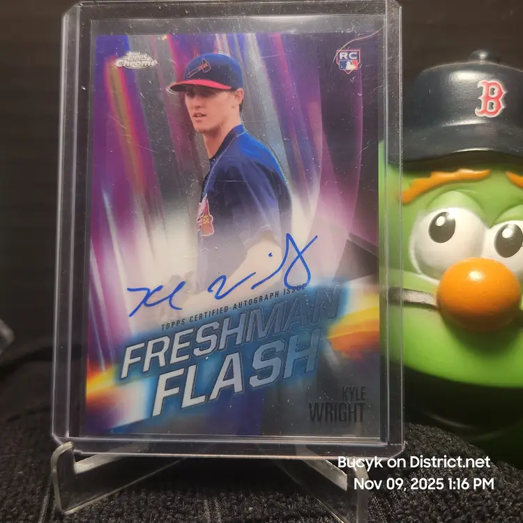 2019 Topps Chrome Freshman Auto - Kyle Wright Atlanta Braves 96/99