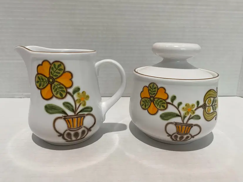 Noritake China Progression Georgetown Creamer & Sugar Set