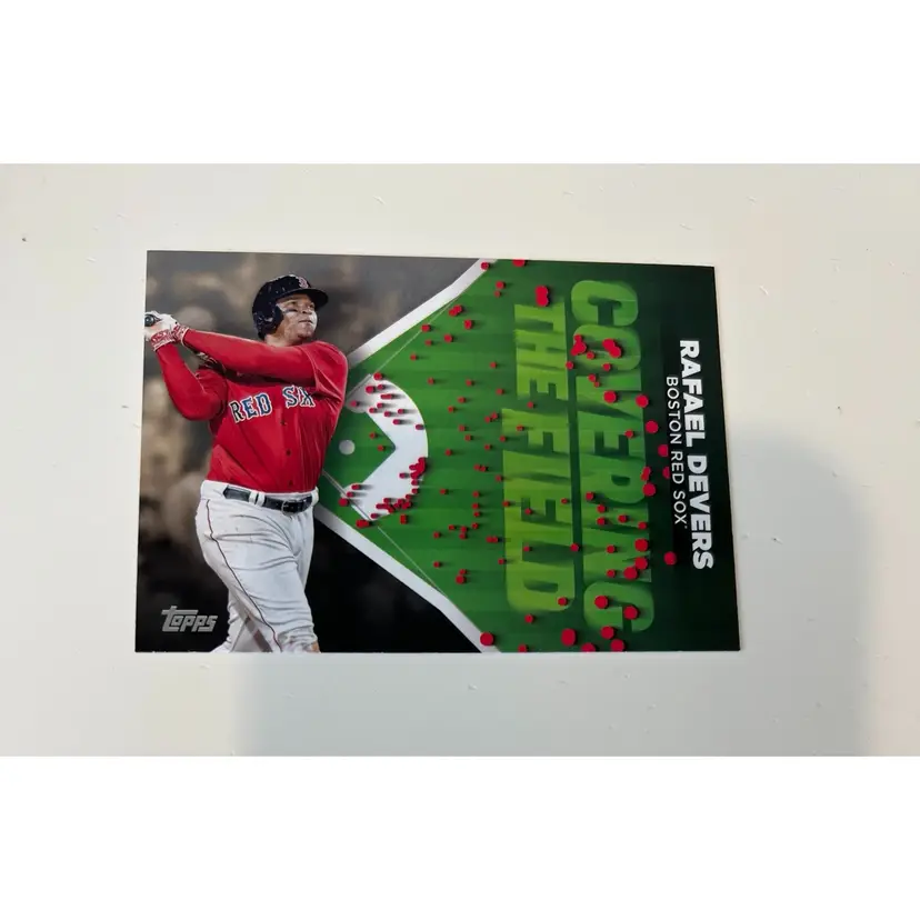 Rafael Devers Covering The Field Boston Red Sox