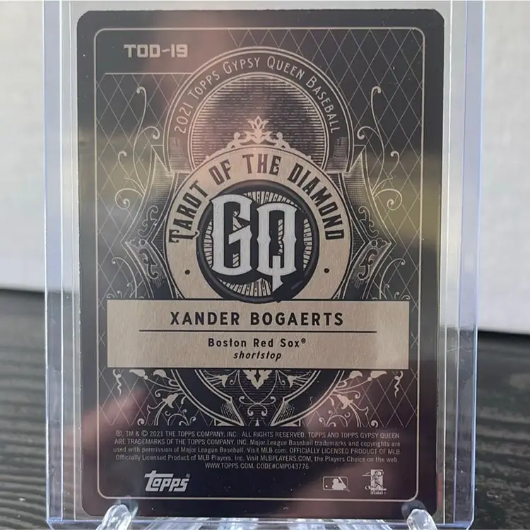 2021 Gypsy Queen Xander Bogarts Tarot Of The Diamond Indigo 194/250 - Boston Red Sox 